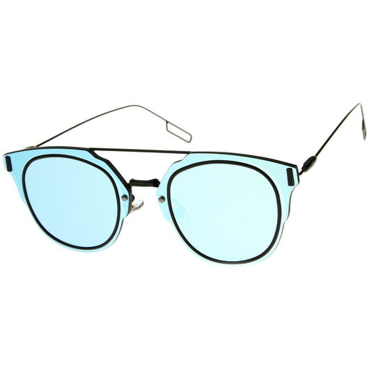 Wire Inner Rim Mirror Sunglasses