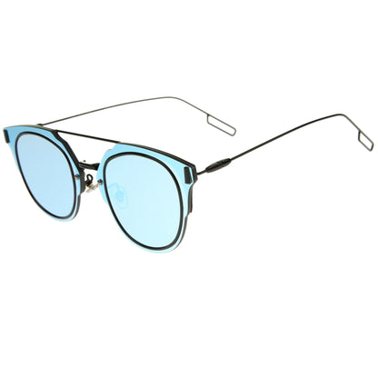 Wire Inner Rim Mirror Sunglasses