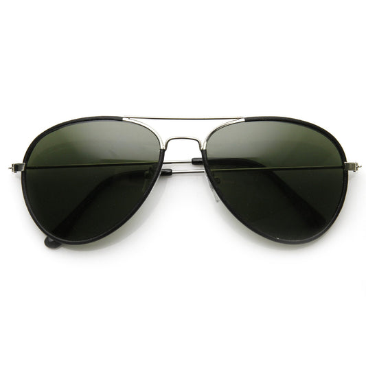 Metal Teardrop Aviator Sunglasses