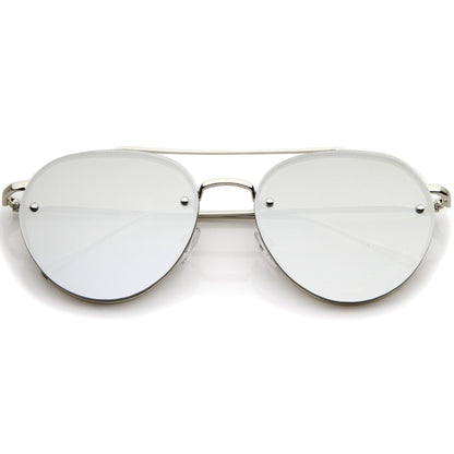 Mirrored Flat Lens Sunglasses