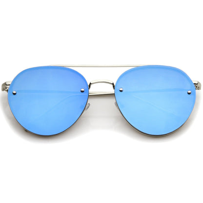 Mirrored Flat Lens Sunglasses