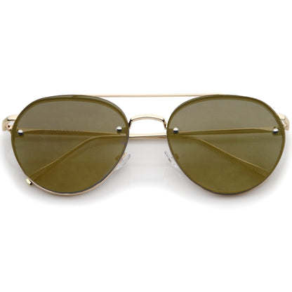 Mirrored Flat Lens Sunglasses