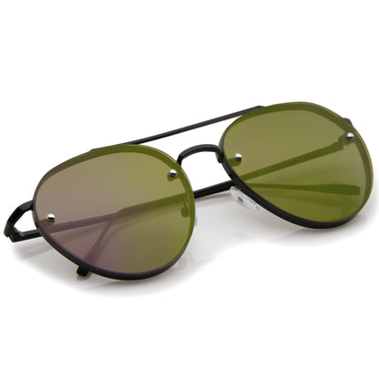 Mirrored Flat Lens Sunglasses