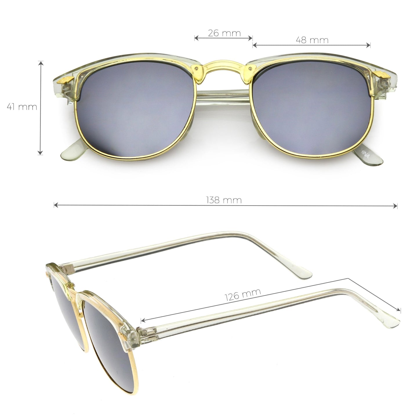 True Vintage Horned Rim Sunglasses