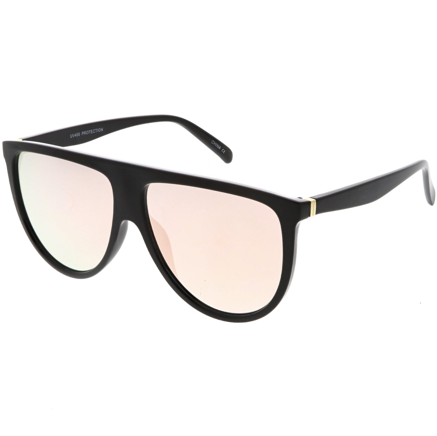 Space Trance Flat Top Mirrored Flat Lens Sunglasses