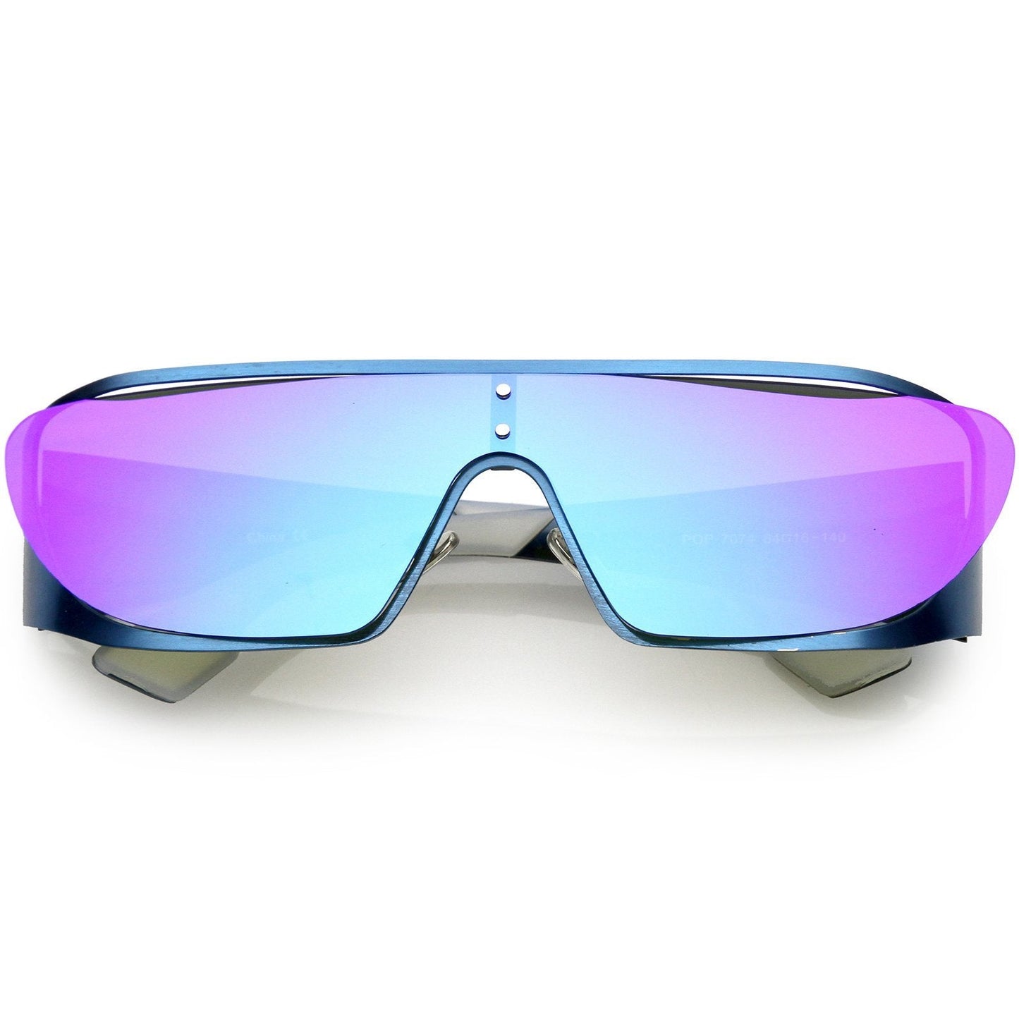 Space Cadet Metal Cutout Shield Sunglasses