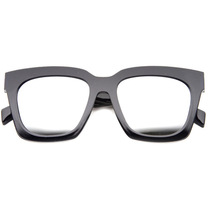 Oversize Horned Rim Mirror Lens Sunglasses